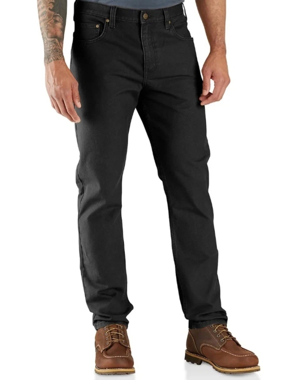 Carhartt Men's Straight Jeans in Black 38Wx34L